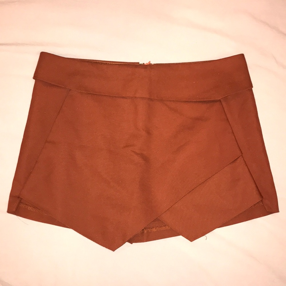 AKIRA BURNT ORANGE SKORT